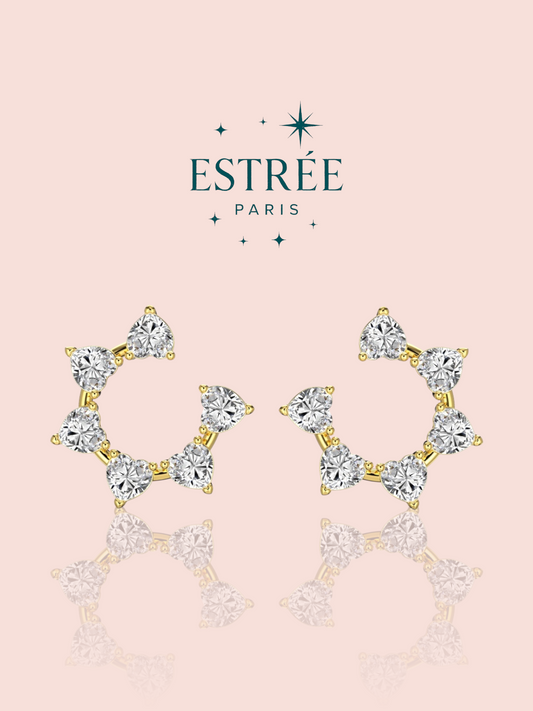 Boucles d’oreilles Five Stars- Dorée