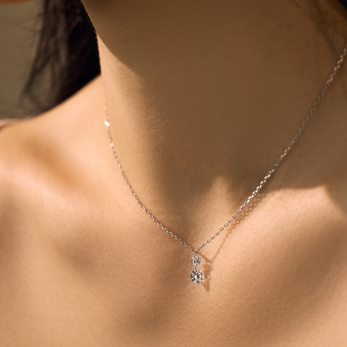 pré-commande Collier Diamond Rain - Argenté