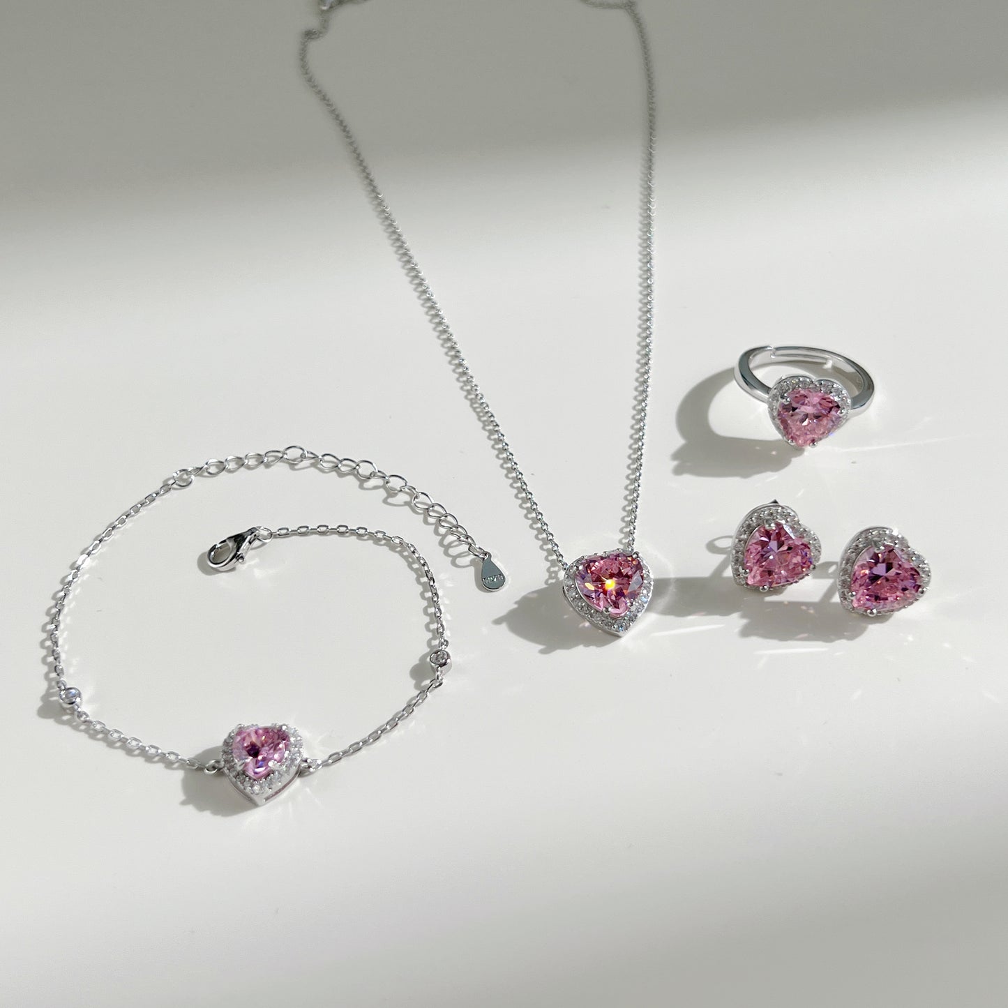 Boucles d'Oreilles Rosy Heart 🩷