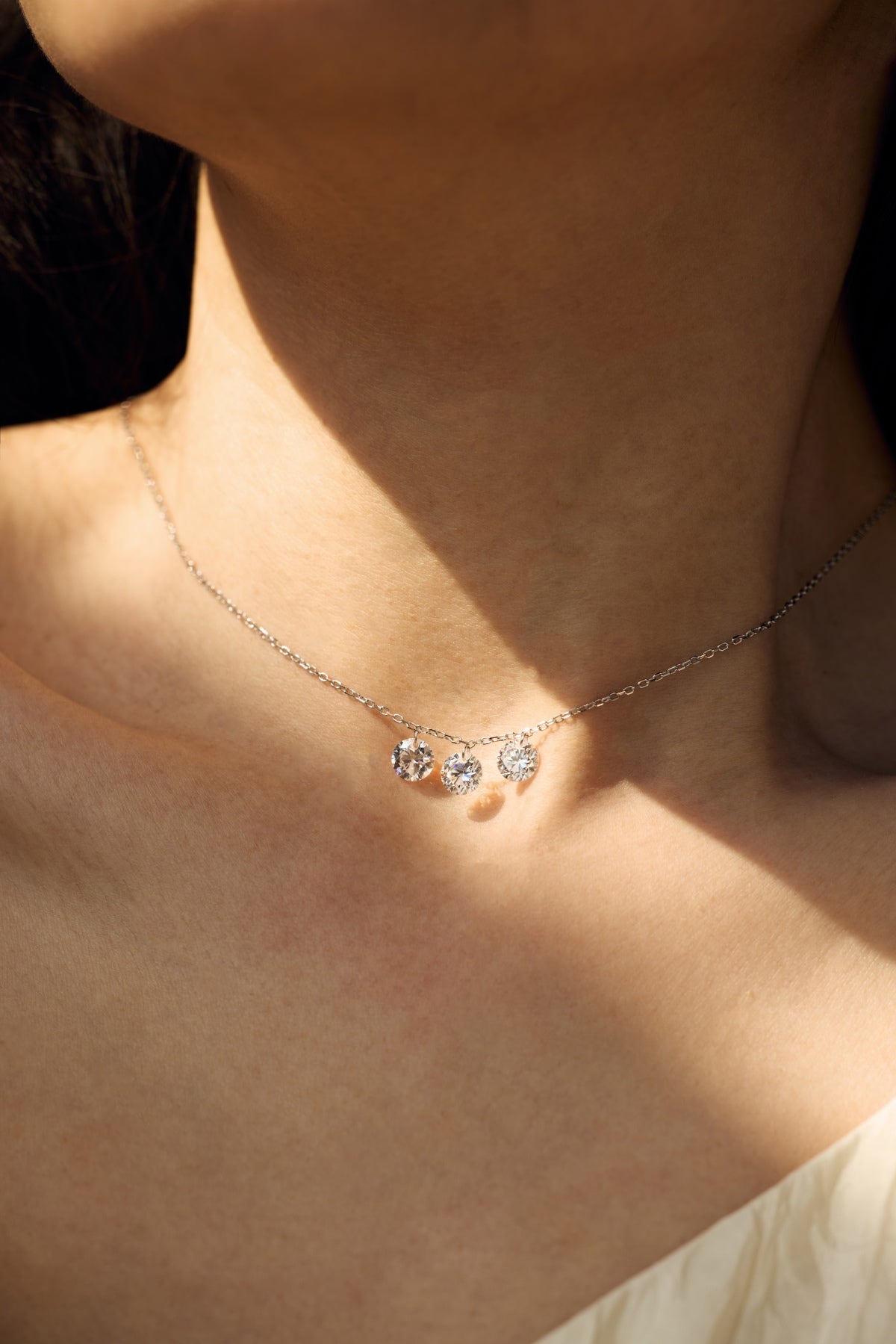 pré-commande Collier Diamond Rain - Argenté