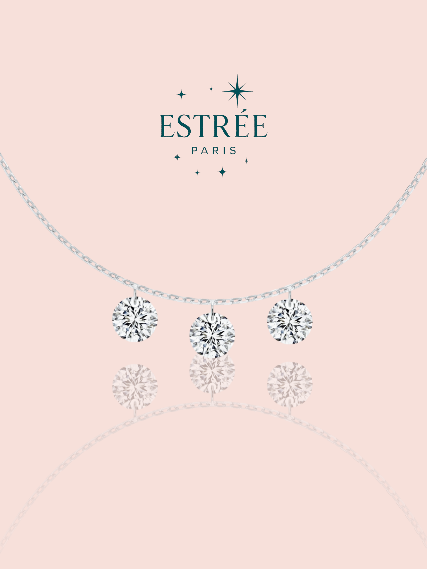 pré-commande Collier Diamond Rain - Argenté