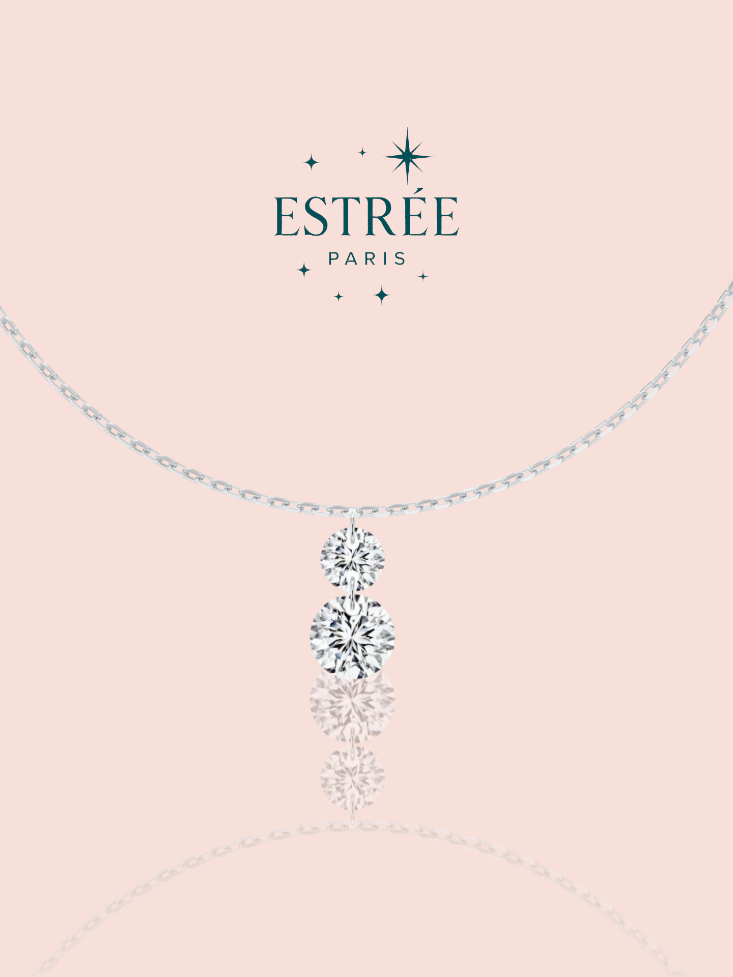 pré-commande Collier Diamond Rain - Argenté