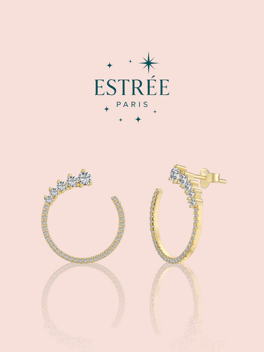 Boucles d’oreilles Half Moon - Doré