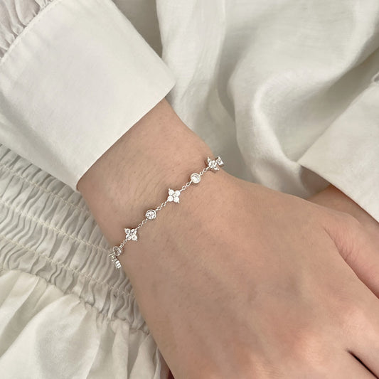 Bracelet Rain Clover - Argenté