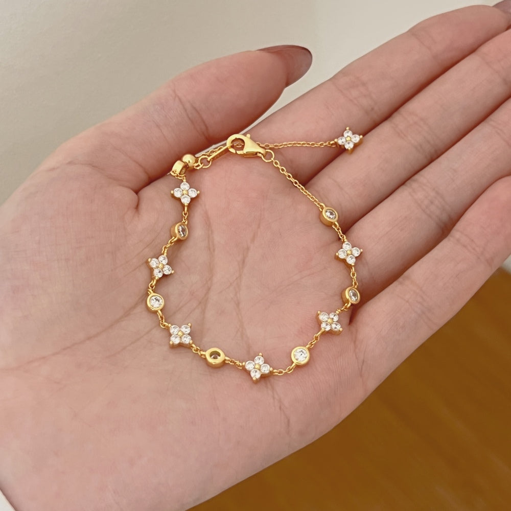 Bracelet Rain Clover - Doré