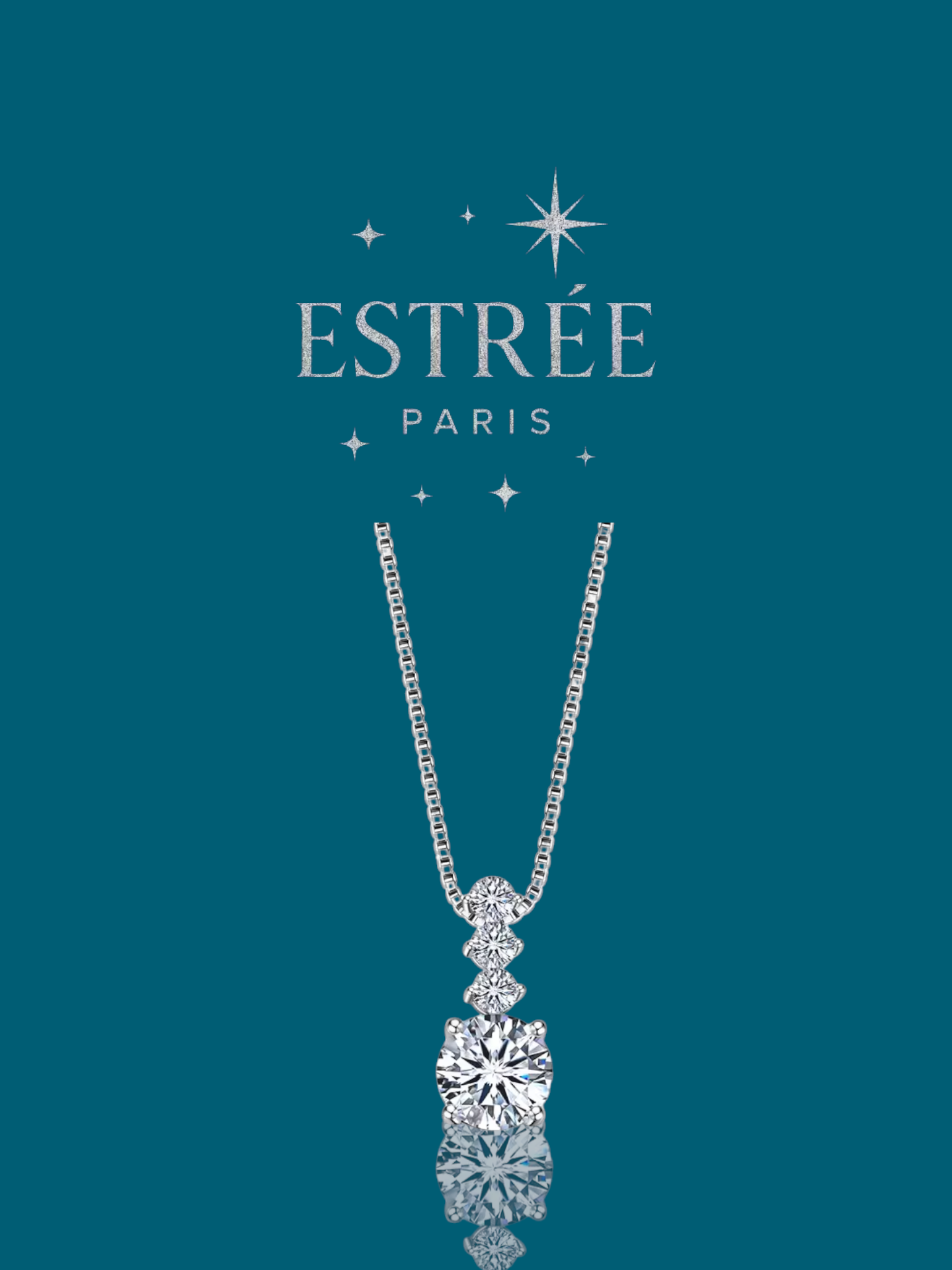 Collier Solitaire II💎- Moissanite Argent 925