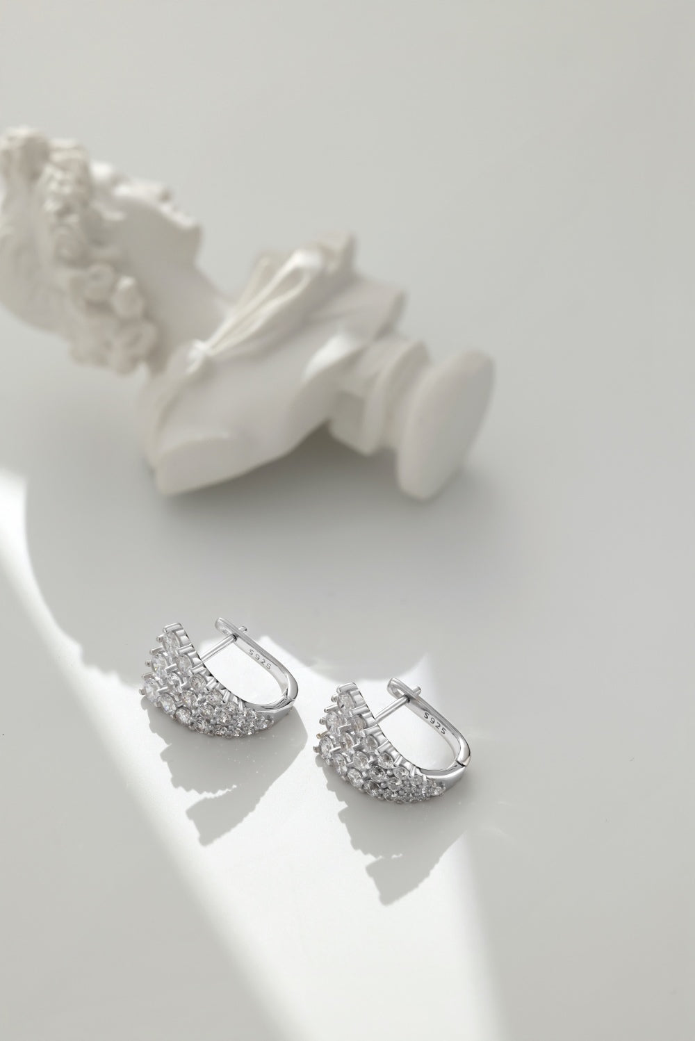 Boucles d’oreilles Three Rows - Argentée
