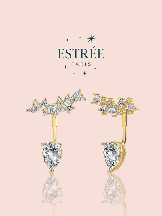 Boucles d’oreilles Hanging Pear - Doré
