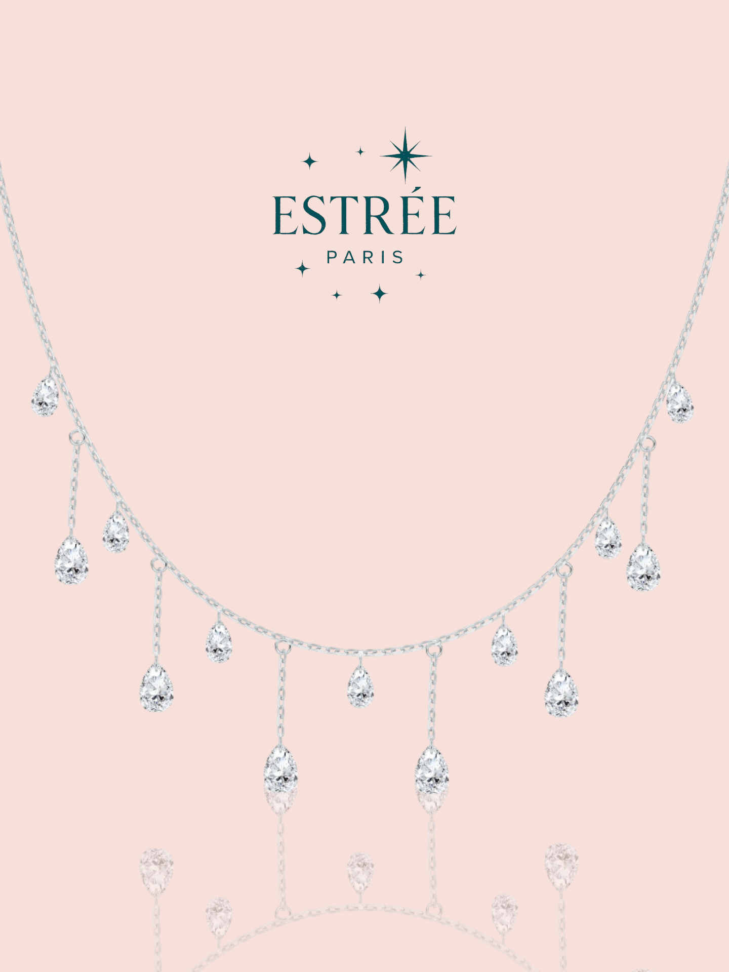 pré-commande Collier Diamond Rain - Argenté