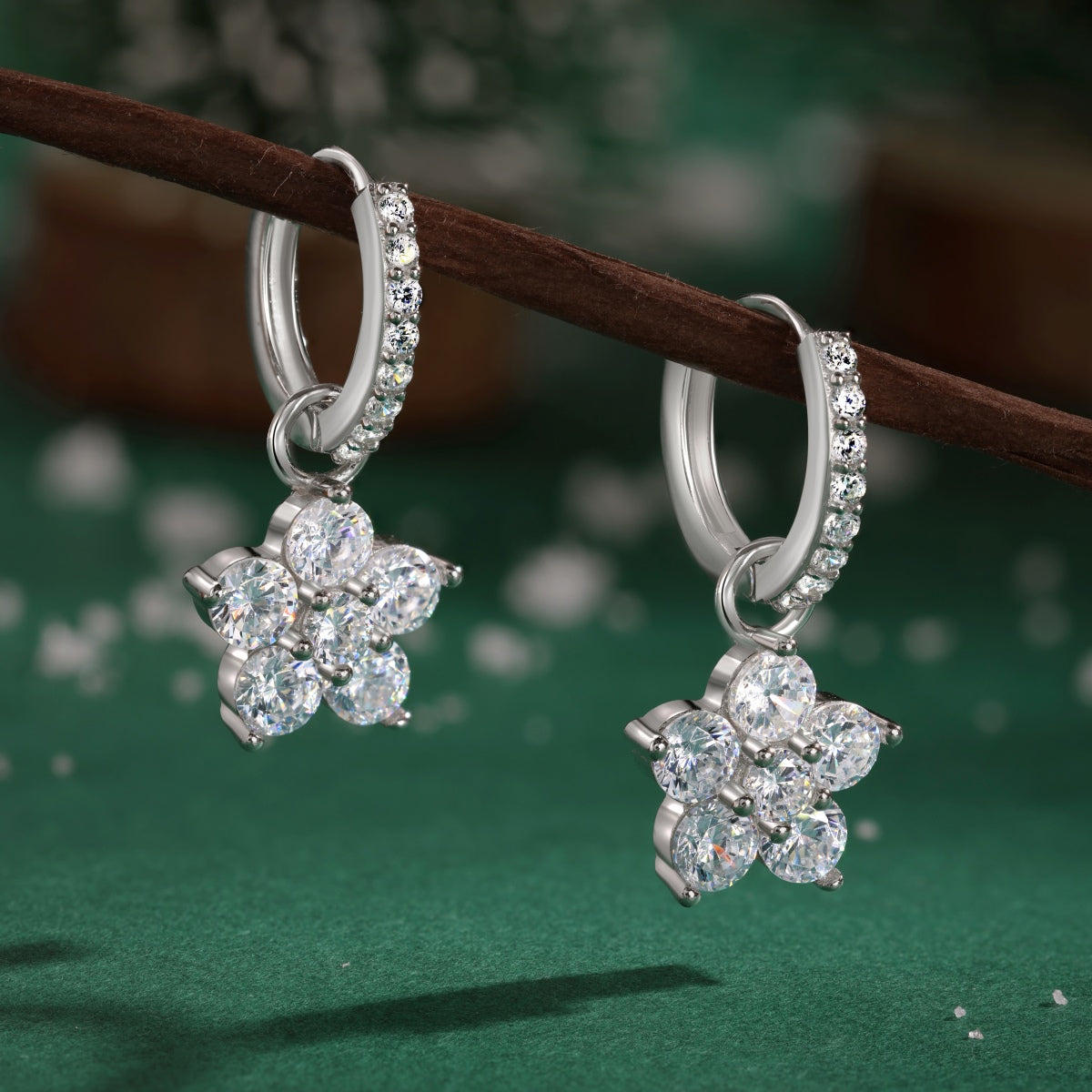 Boucles d’oreilles Hanging Marguerite