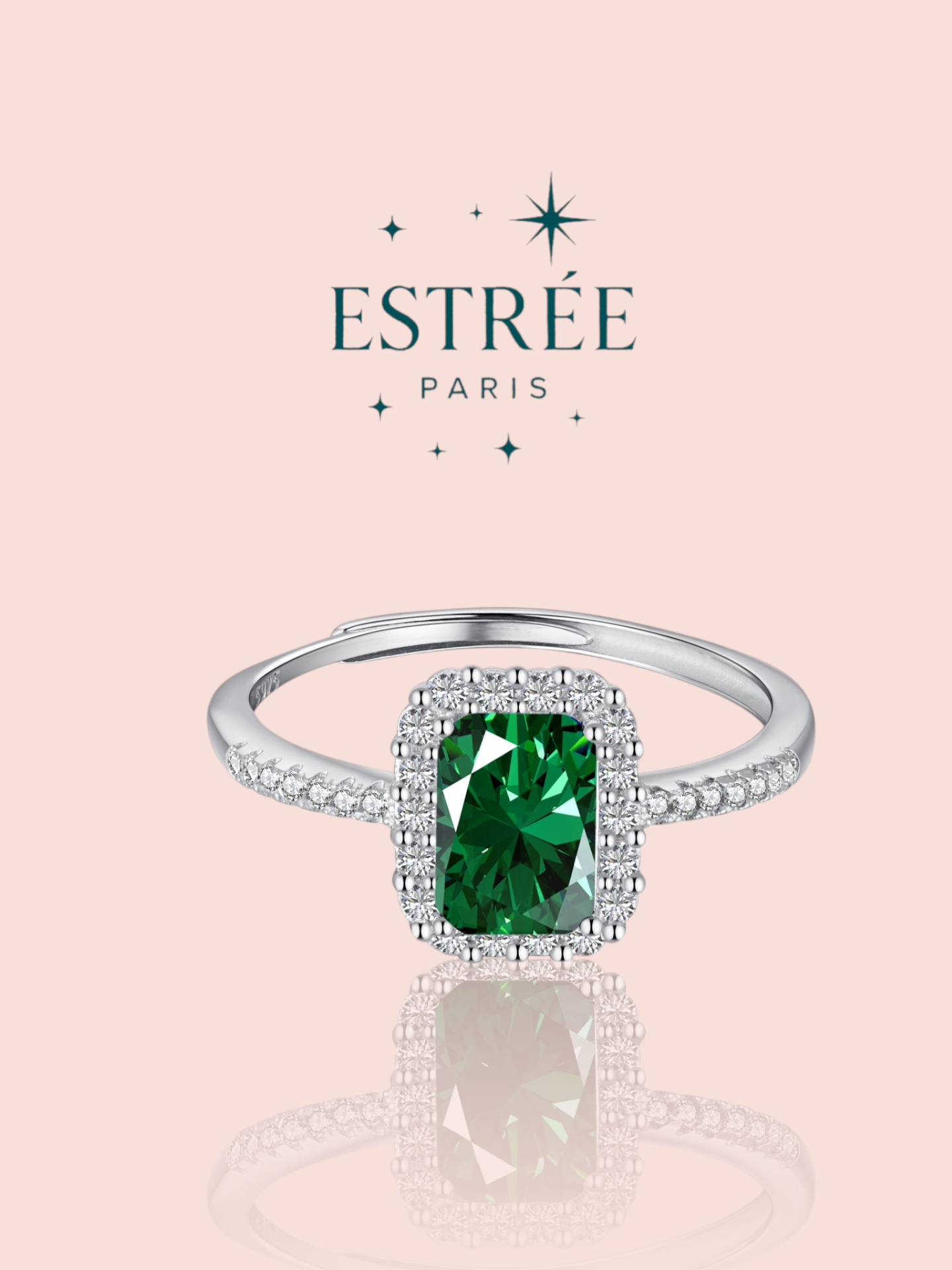 Bague Radiant Green - Ajustable