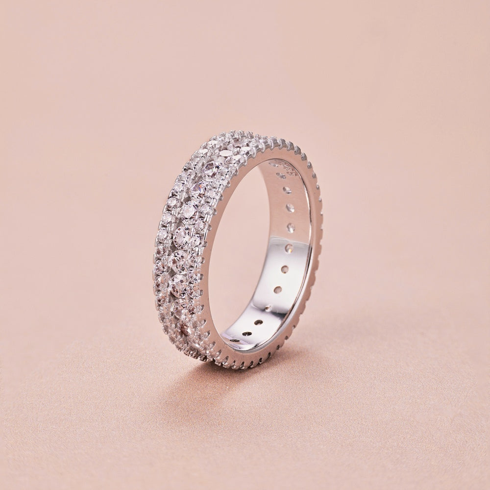 alliance wife me up en zirconium et argent 925 fond rose Estrée Paris