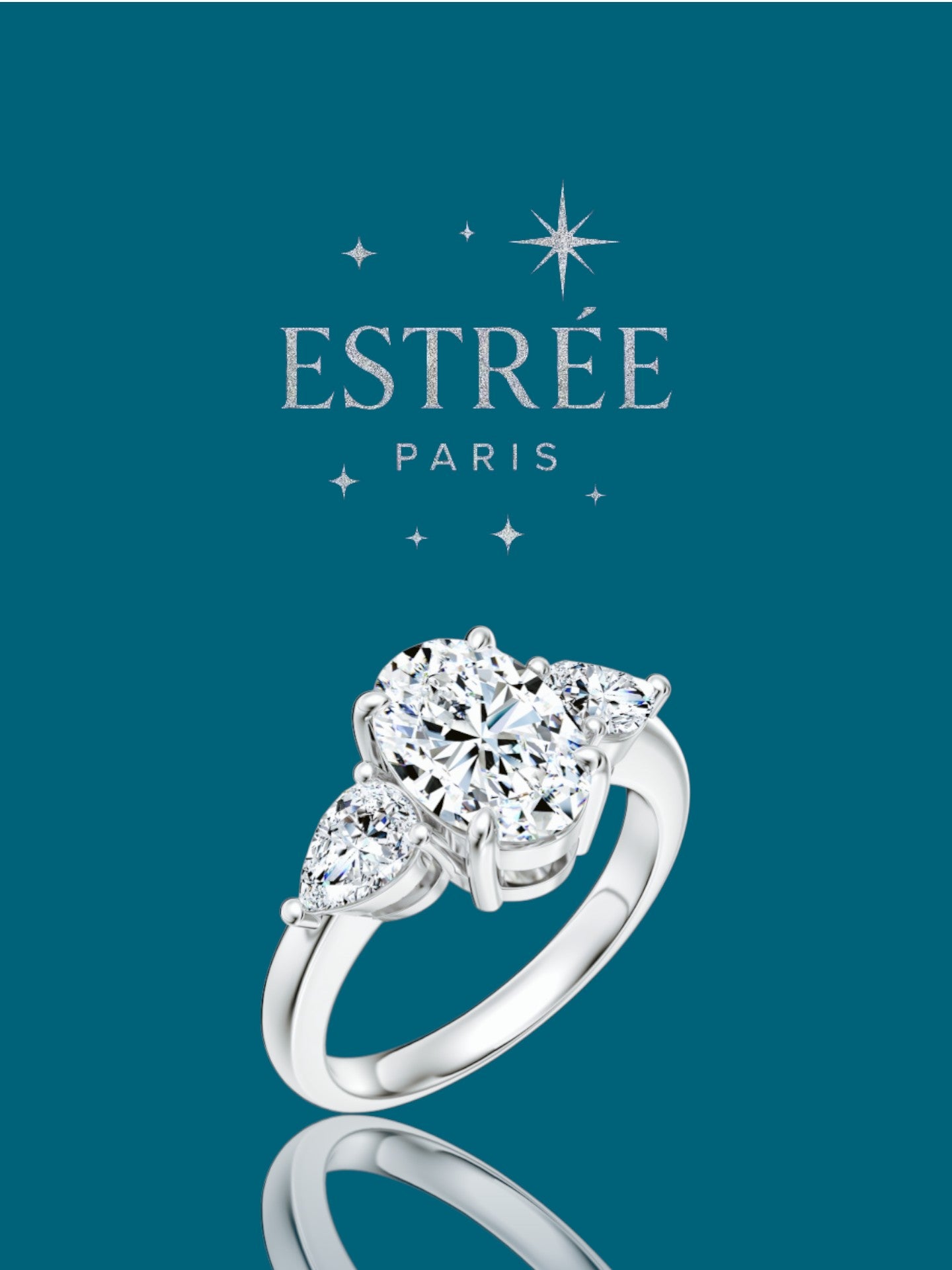 Bague Majesty Ovale 💎- Moissanite Argent 925