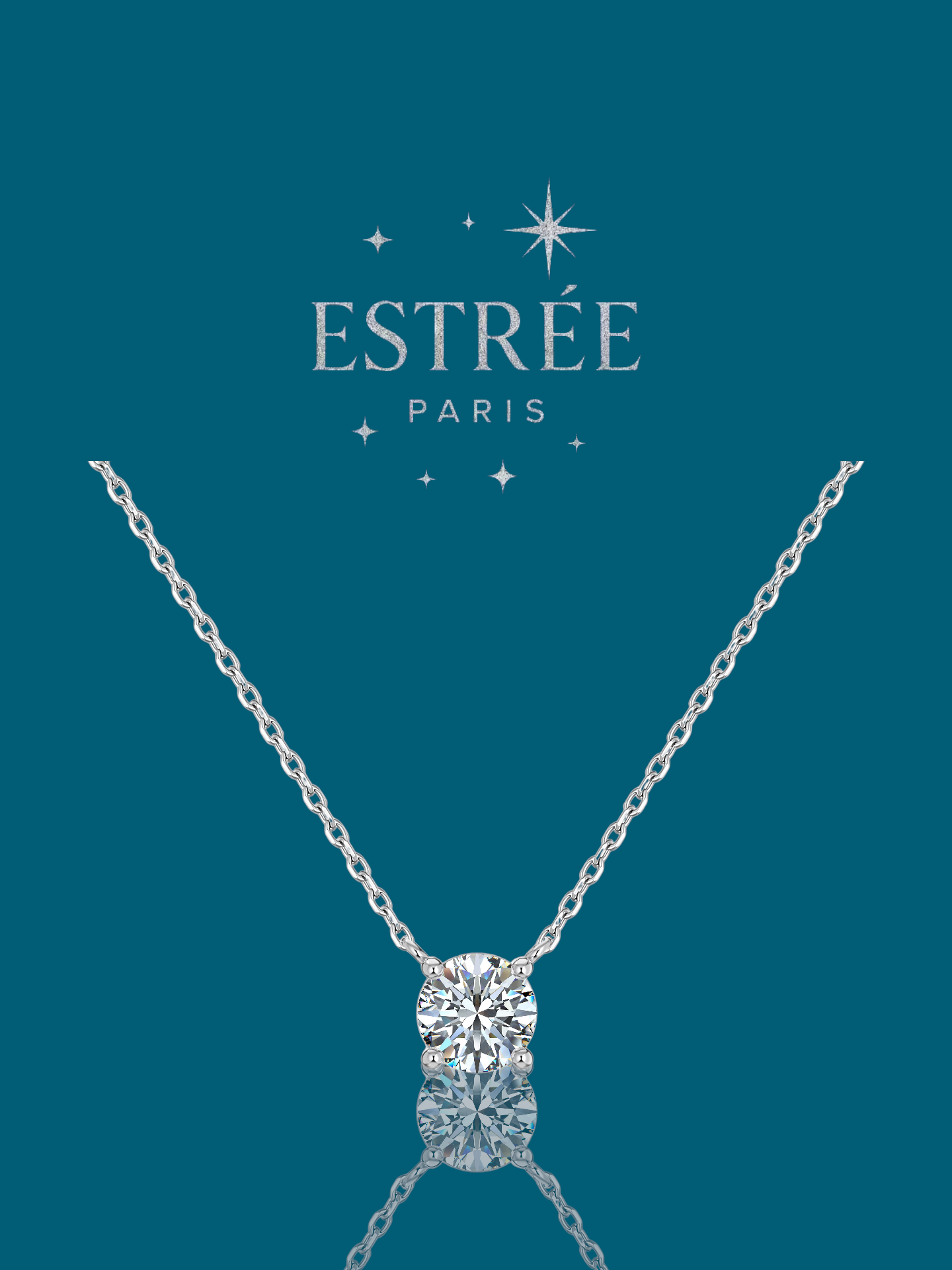 Collier Solitaire en Argent 925 💎