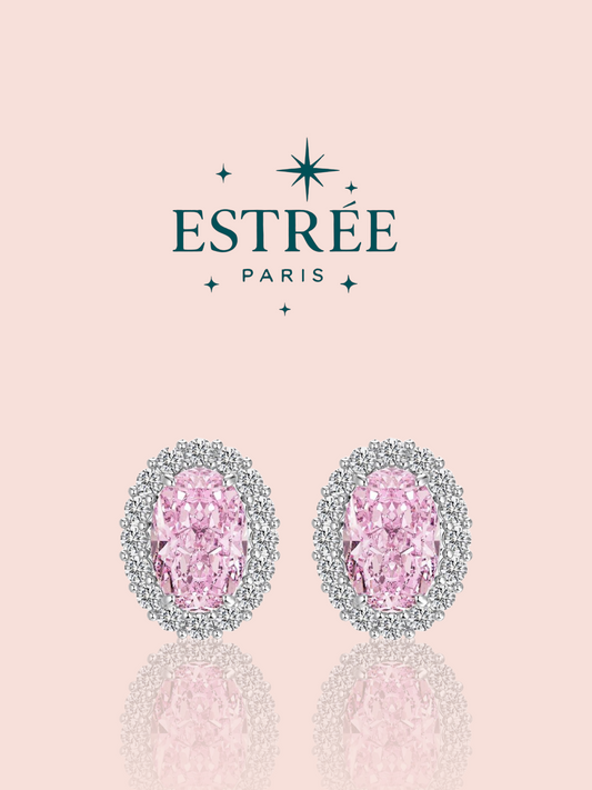 Boucles d'Oreilles Pink Love L