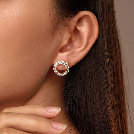 Boucles d’oreilles Halo -  Doré