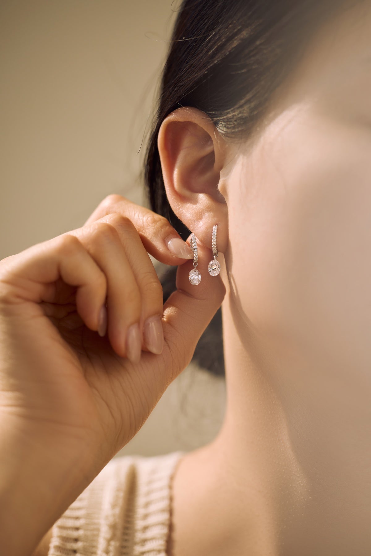 Boucles d’oreilles créoles drop 💎