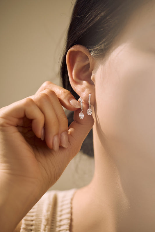 Boucles d’oreilles créoles drop 💎
