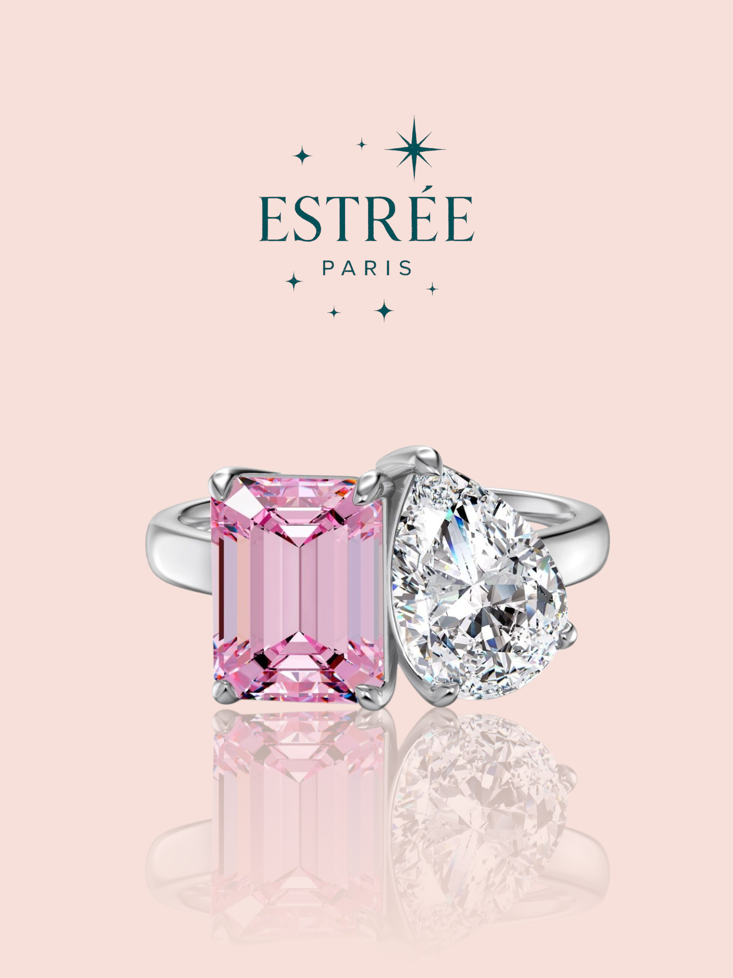 Bague Pink Side by Side 🩷
