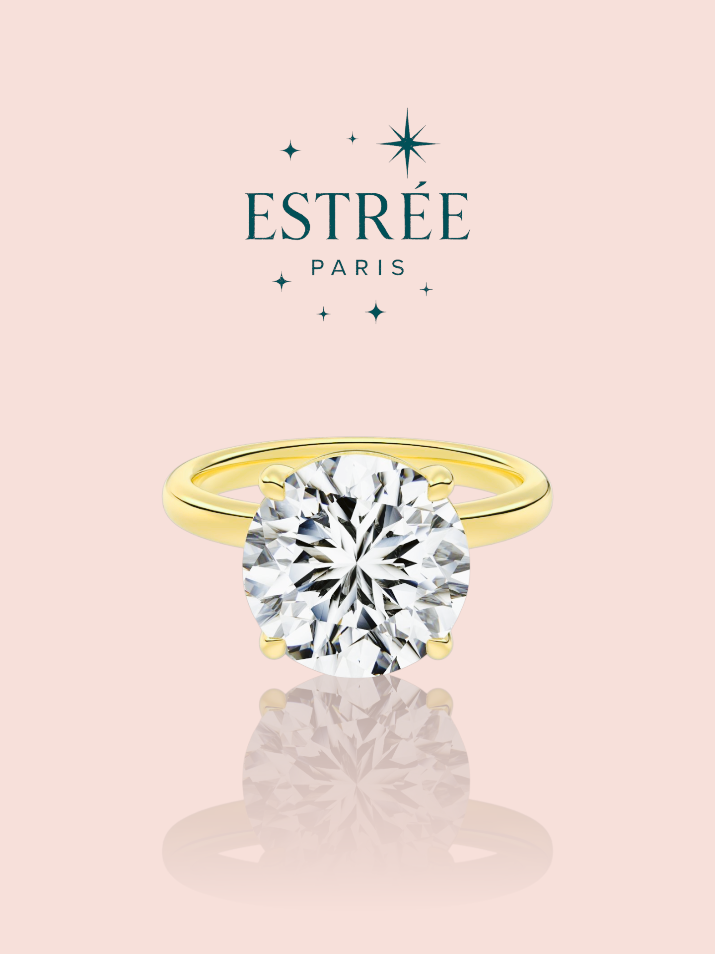 Bague Moon Doré 14k