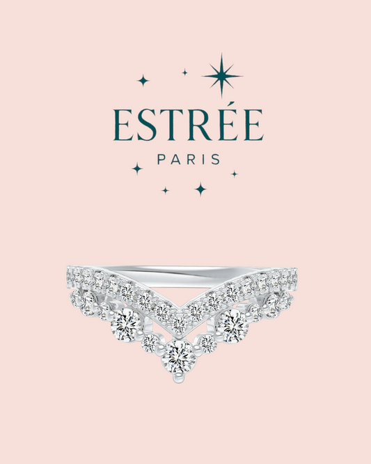 Bague Crown - Argentée/Dorée