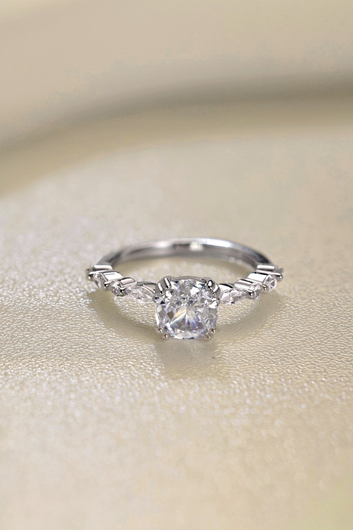 Bague Solitaire square