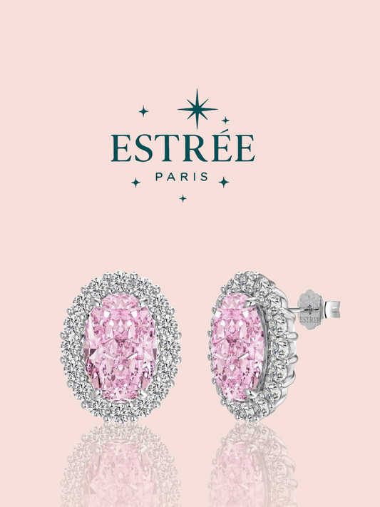 Boucles d'Oreilles Pink Love L