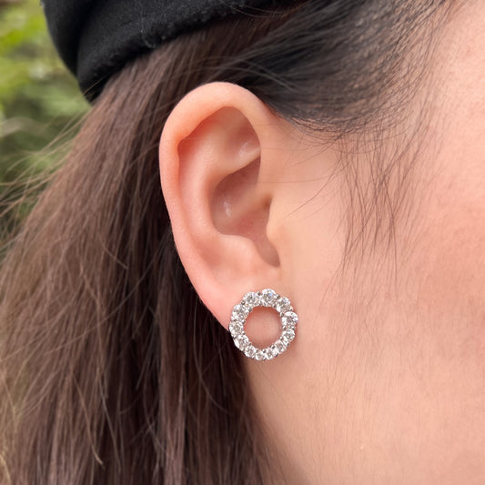 Boucles d’oreilles Halo - Argenté