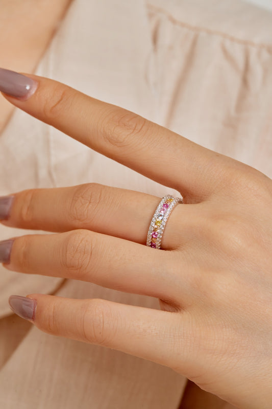 Bague Wife me up Rainbow 🩷🤍🧡💛🩵