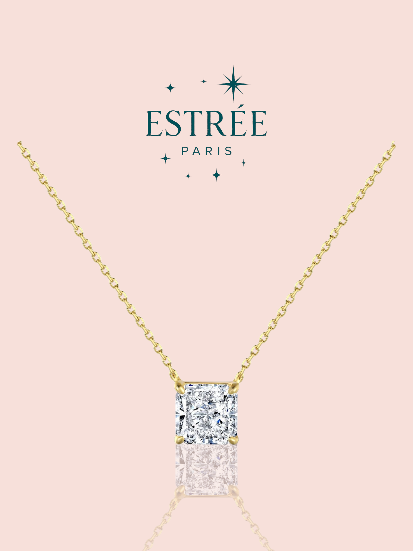 Collier Moonlight Kiss Doré ✨️