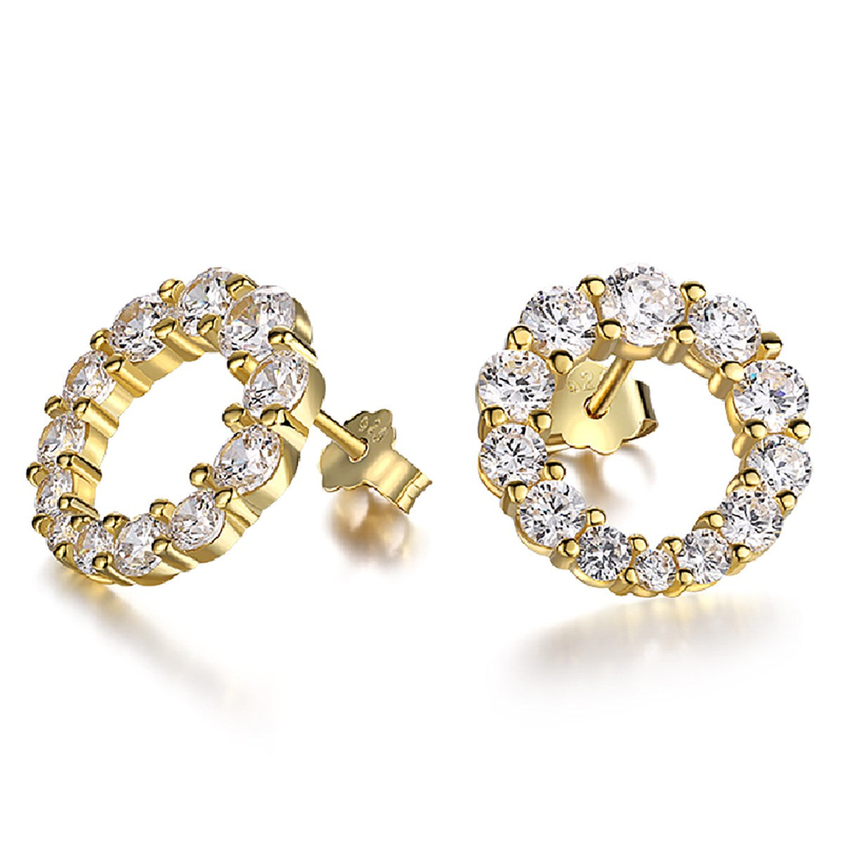 Boucles d’oreilles Halo -  Doré