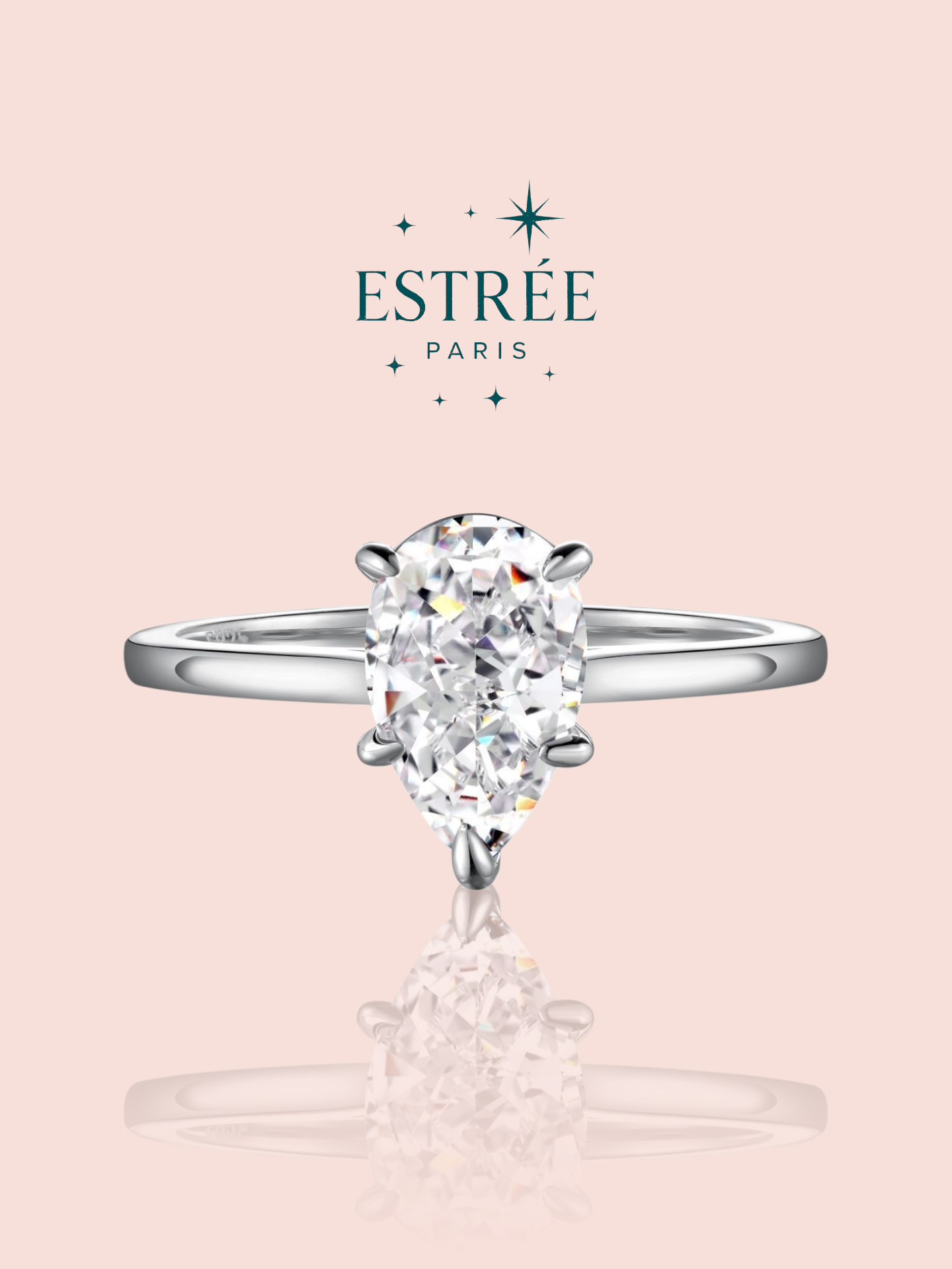 Bague Solitaire Pear 💎