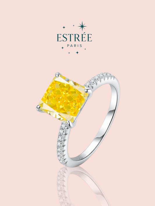 Bague Tiny Diamante Ambre Jaune