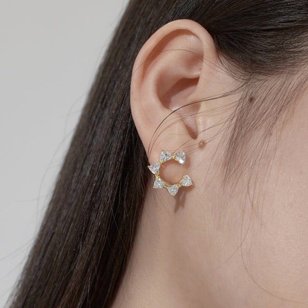 Boucles d’oreilles Five Stars- Dorée