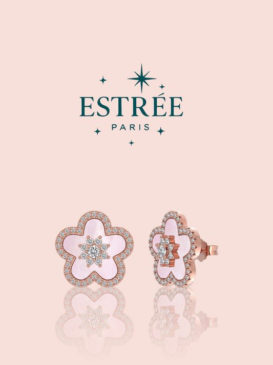 Boucles d'oreilles Esmée Rose Gold