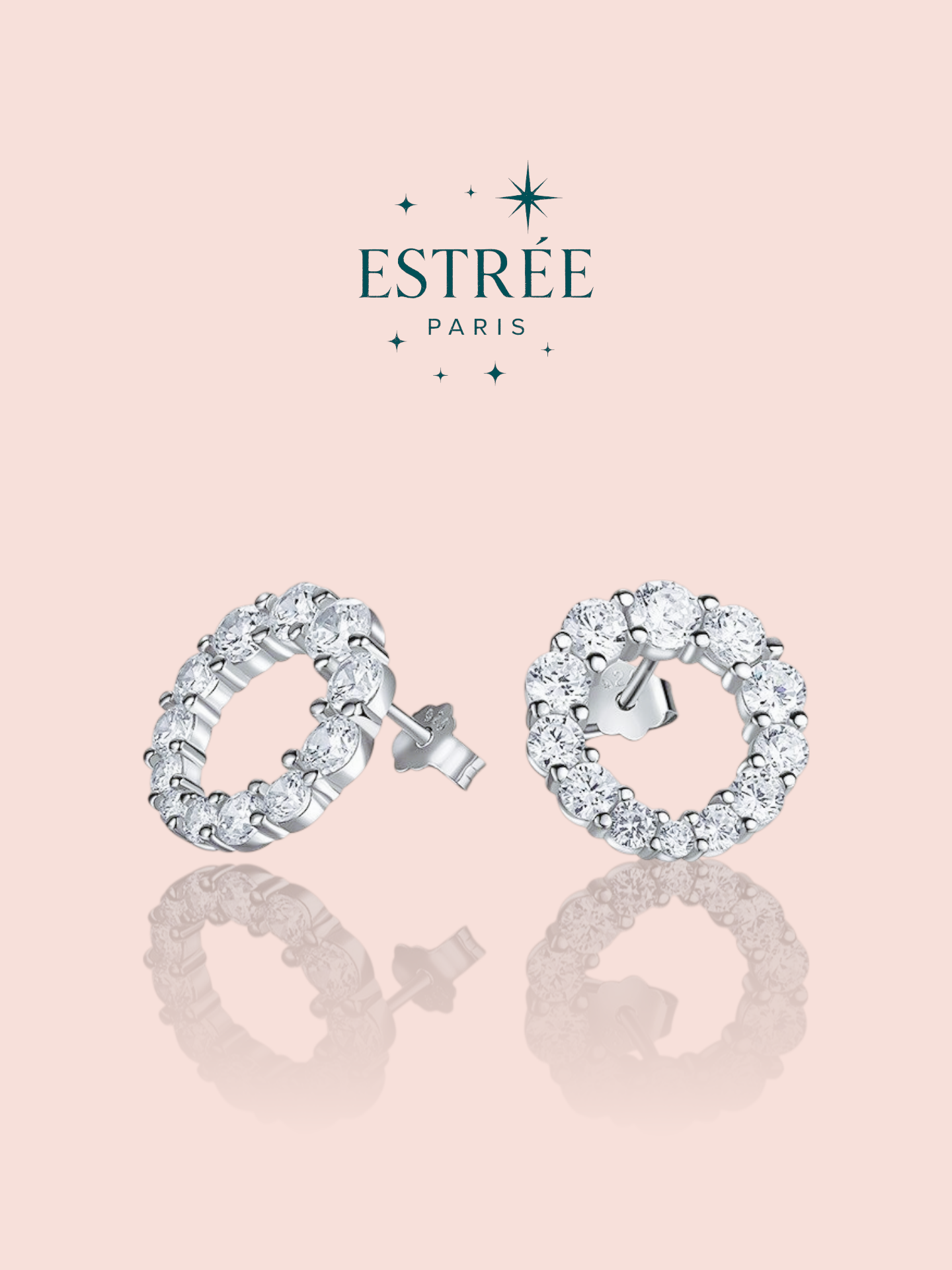 Boucles d’oreilles Halo - Argenté