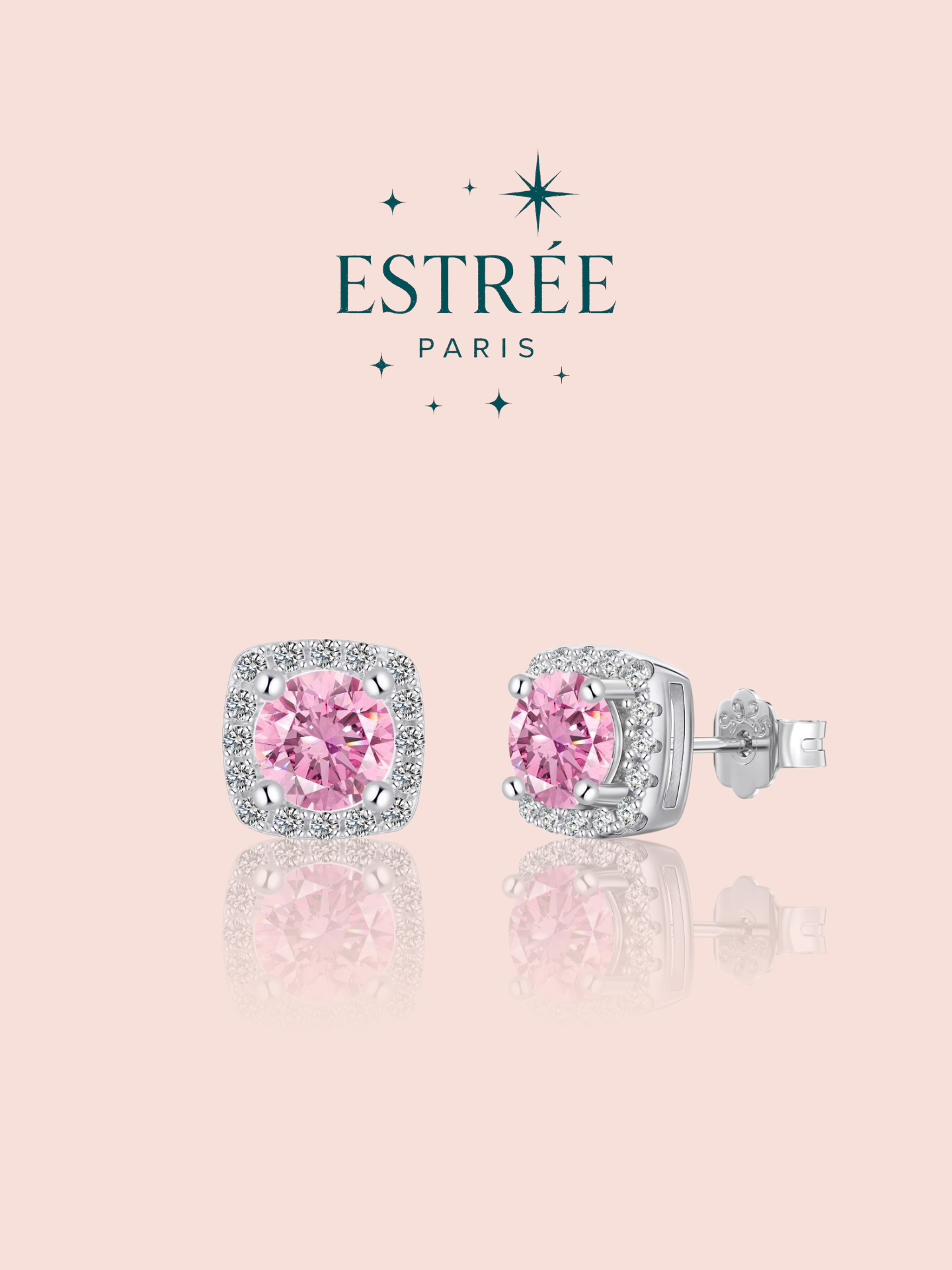 Boucles d'Oreilles Eternal Glow Pink 🩷