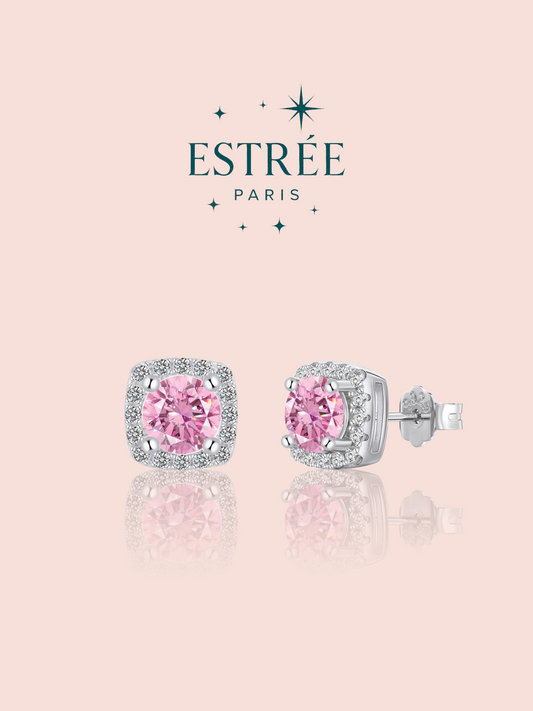 Boucles d'Oreilles Eternal Glow Pink 🩷