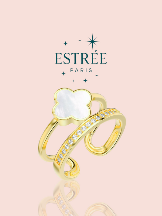 Bague Tower Clover - Dorée