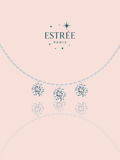 pré-commande Collier Diamond Rain - Argenté