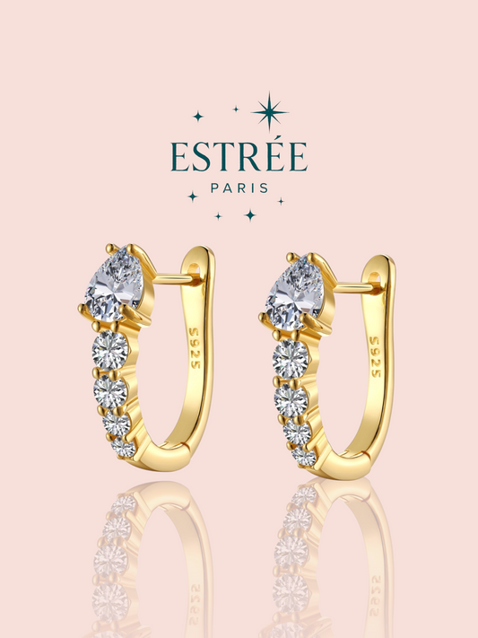 Boucles d’oreilles Créoles poire - Dorée