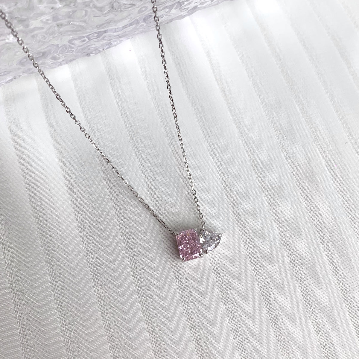 Collier Side by Side pink