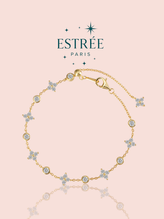 Bracelet Rain Clover - Doré