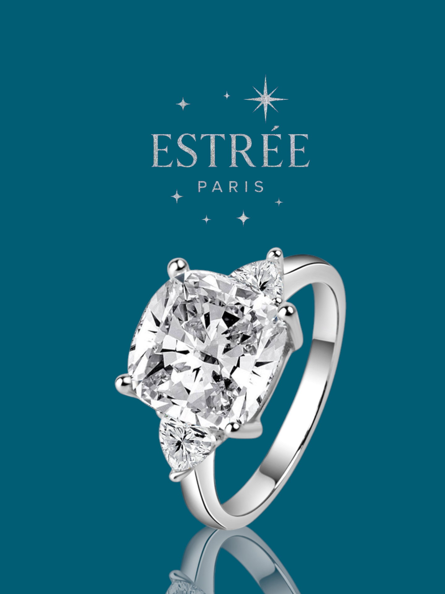 Bague Royal Majesty💎- Moissanite Argent 925