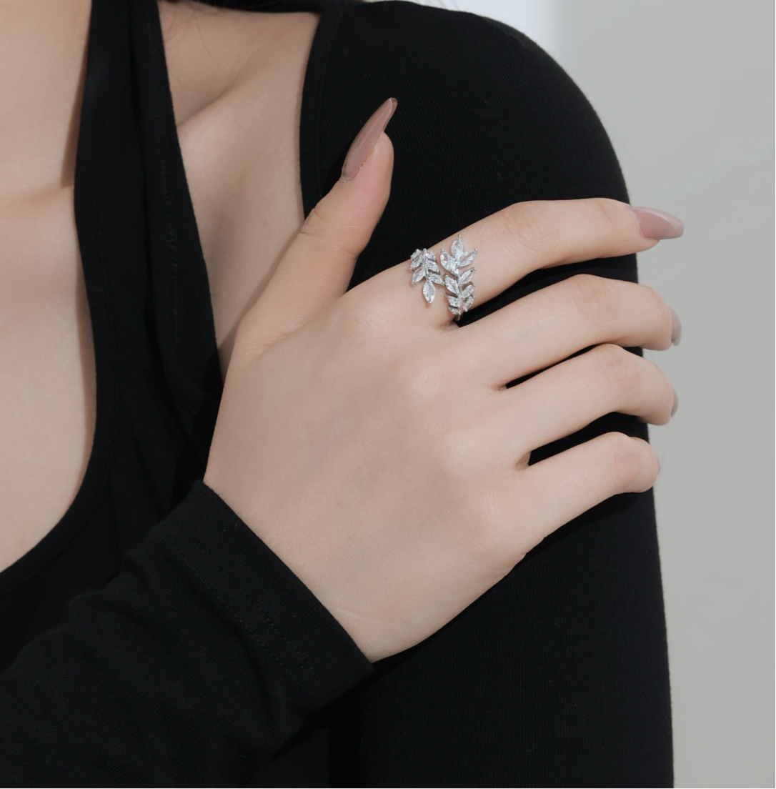 Bague Leaf - Argentée