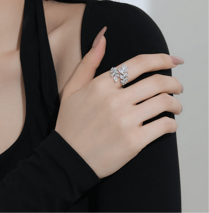 Bague Leaf - Argentée