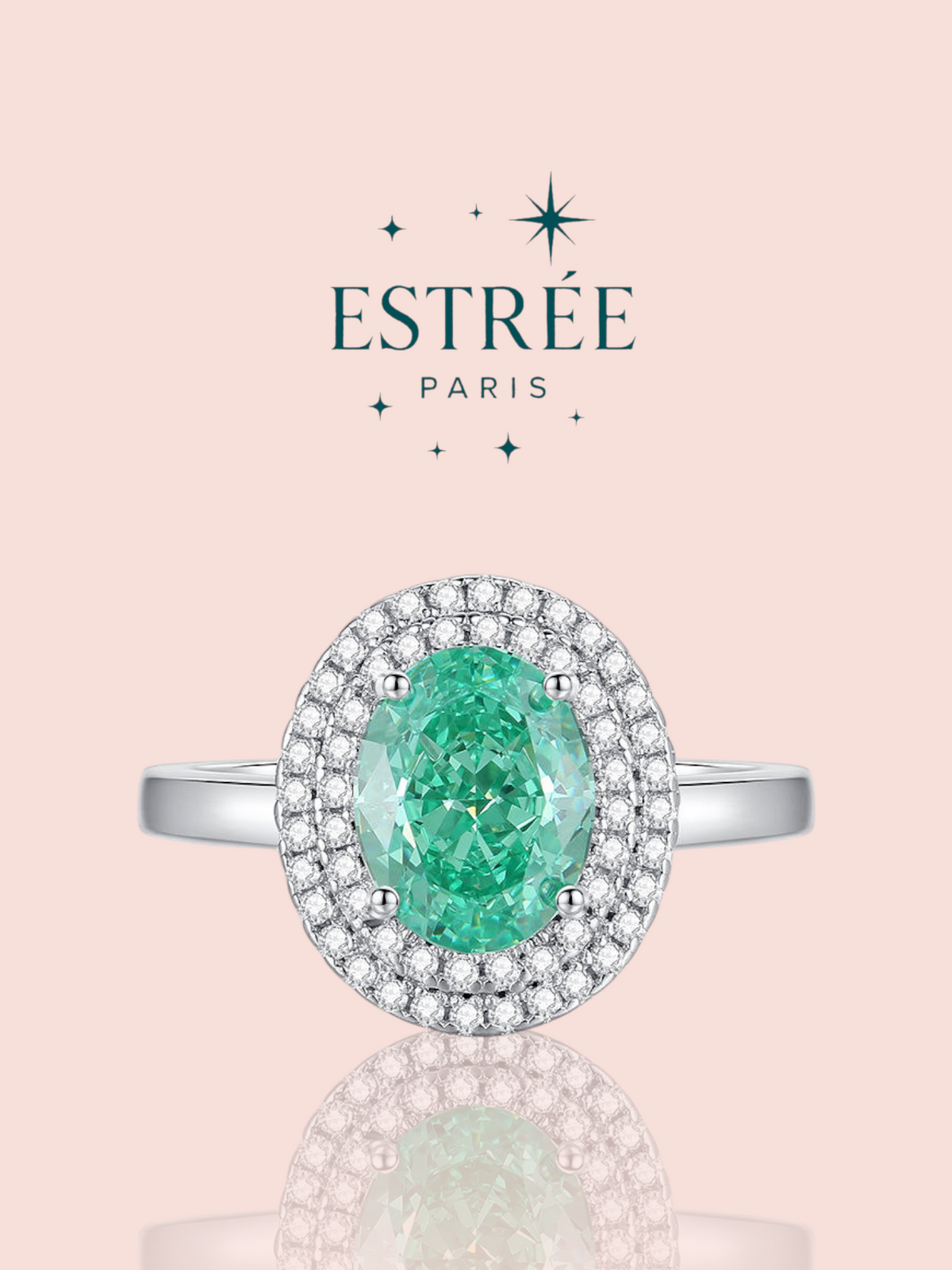 Bague Aqua Halo