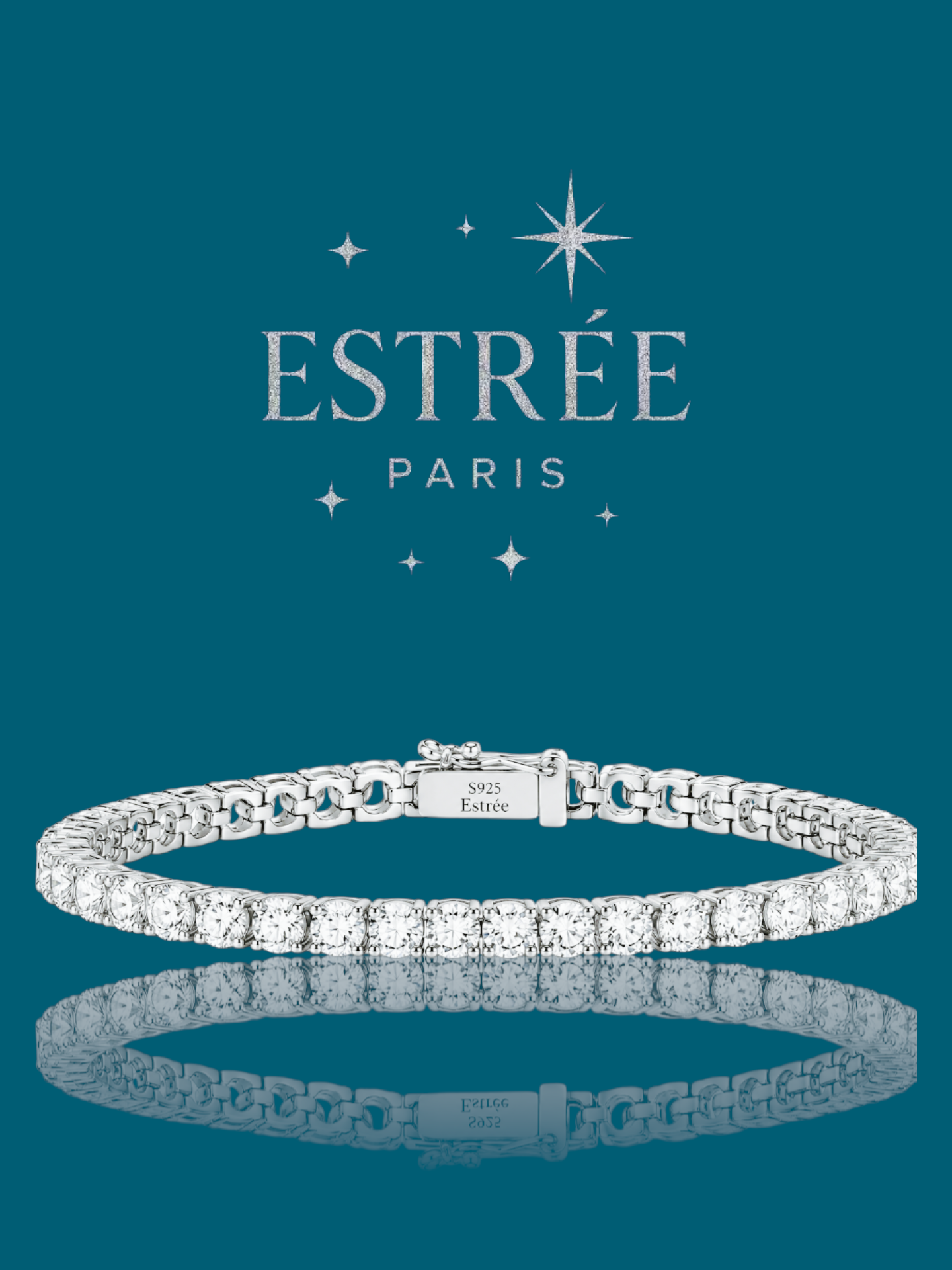 Bracelet Glamour 3 mm  - Moissanite Argent 925 💎