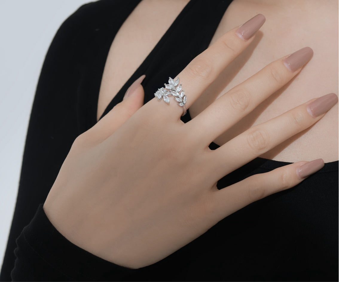Bague Leaf - Argentée
