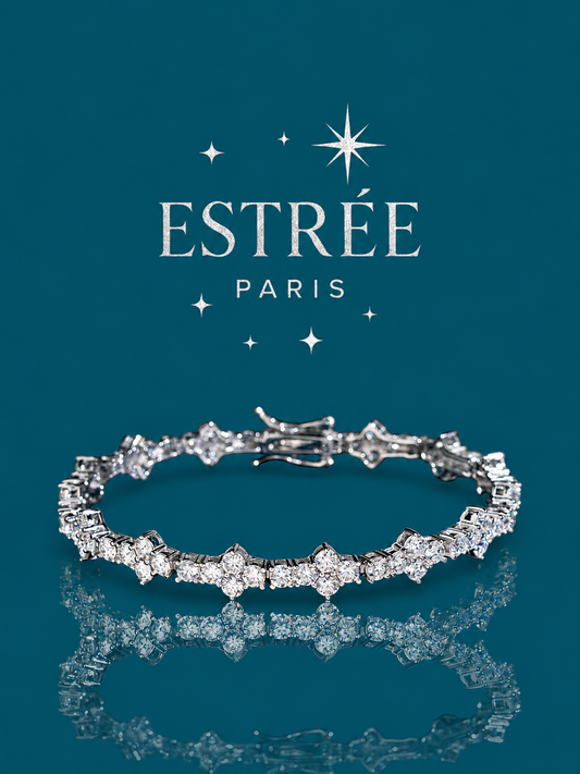 Bracelet Diamond Clover - Moissanite - 17 cm 💎